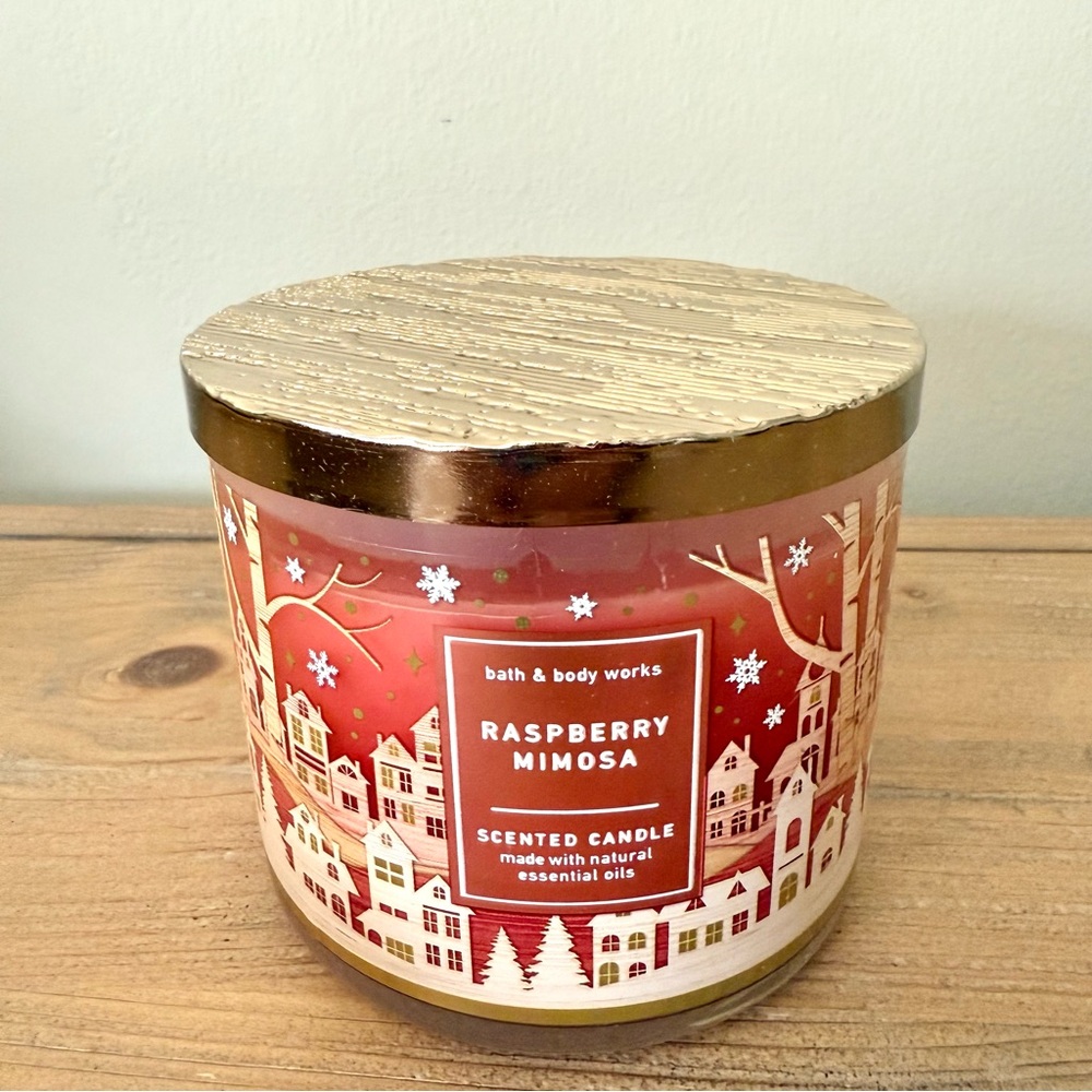 Rare BBW Bath and body works Raspberry Mimosa candle
